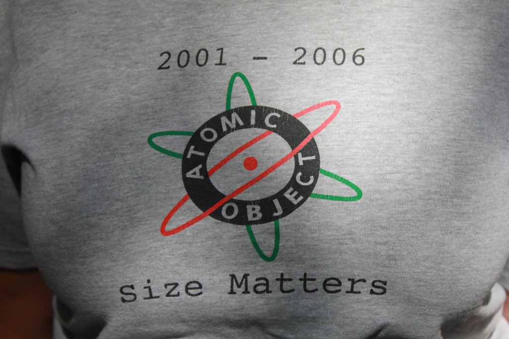 The first AO t-shirt had the tagline "size matters"